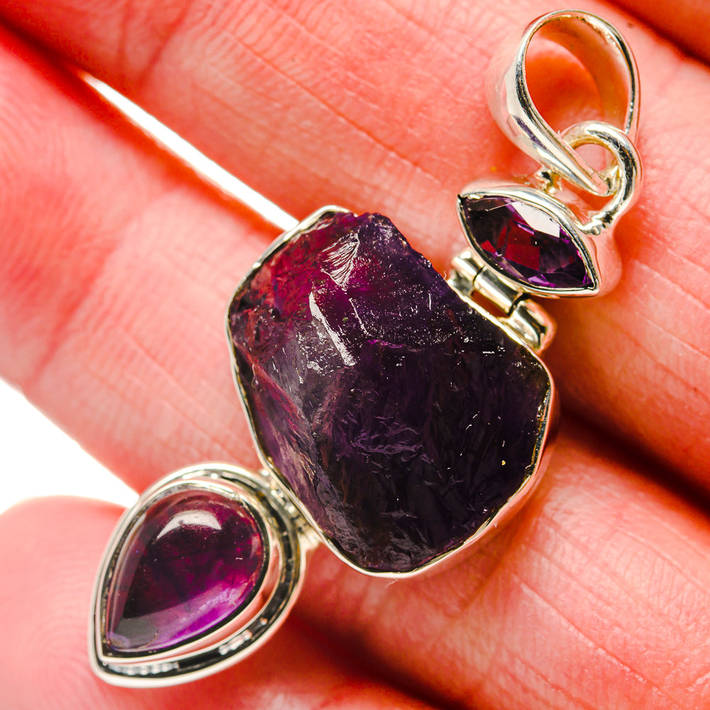 Amethyst Pendants handcrafted by Ana Silver Co - PD18313