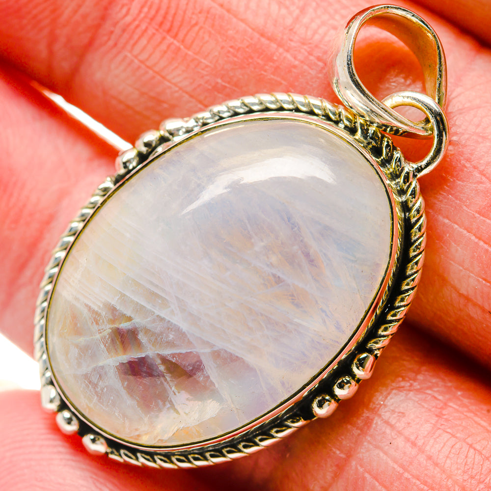 Rainbow Moonstone Pendants handcrafted by Ana Silver Co - PD18322