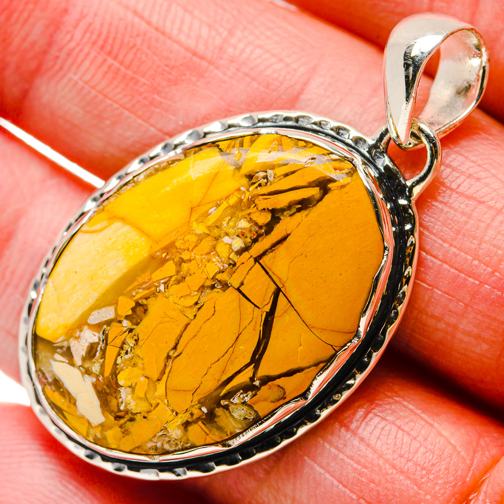 Brecciated Mookaite Pendants handcrafted by Ana Silver Co - PD18335