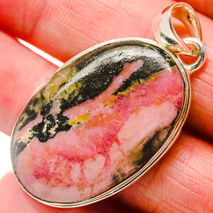 Rhodonite Pendants handcrafted by Ana Silver Co - PD18352