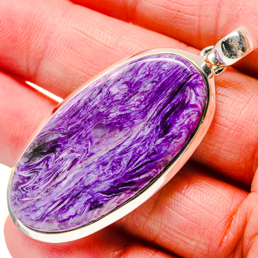 Charoite Pendants handcrafted by Ana Silver Co - PD18354