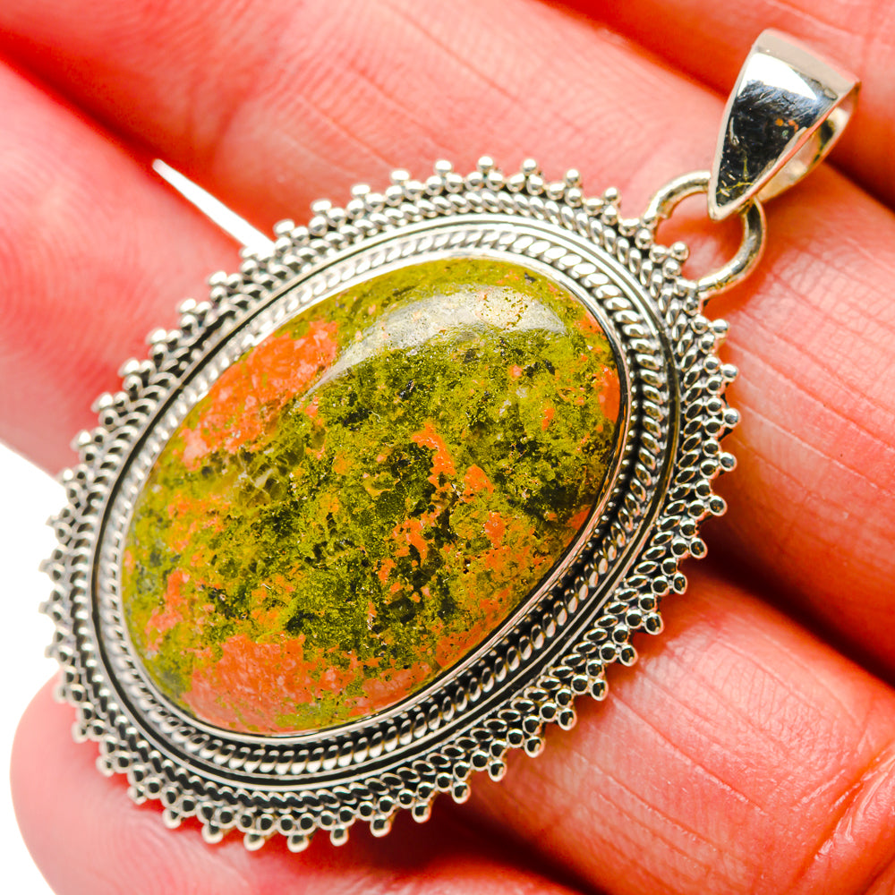 Unakite Pendants handcrafted by Ana Silver Co - PD18359