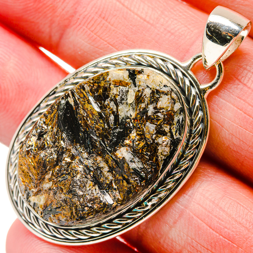 Astrophyllite Pendants handcrafted by Ana Silver Co - PD18360