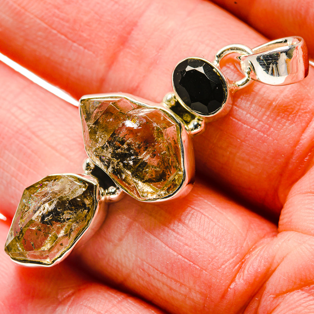 Herkimer Diamond Pendants handcrafted by Ana Silver Co - PD18370