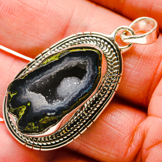 Coconut Geode Druzy Pendants handcrafted by Ana Silver Co - PD18380