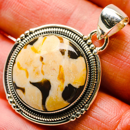Peanut Wood Jasper Pendants handcrafted by Ana Silver Co - PD18384