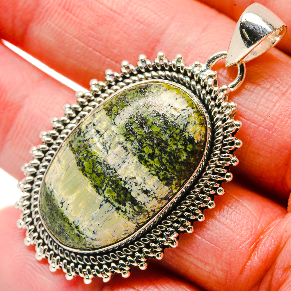 Lizard Jasper Pendants handcrafted by Ana Silver Co - PD18391