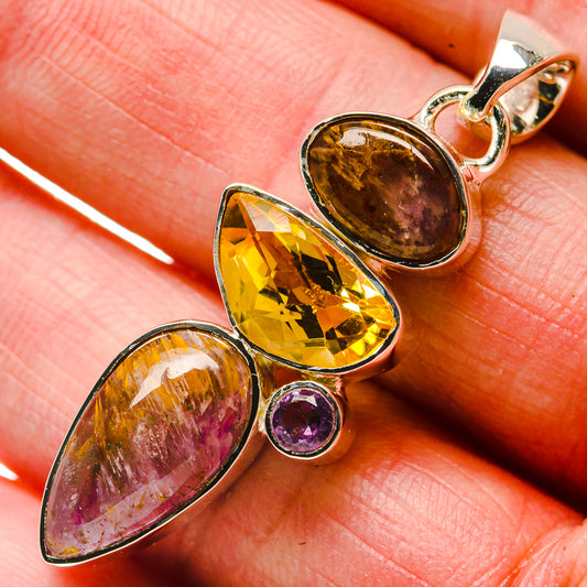 Cacoxenite Amethyst Pendants handcrafted by Ana Silver Co - PD18394