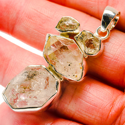 Herkimer Diamond Pendants handcrafted by Ana Silver Co - PD18395