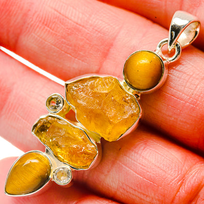 Citrine Pendants handcrafted by Ana Silver Co - PD18397