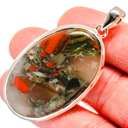 Bloodstone Pendants handcrafted by Ana Silver Co - PD18403