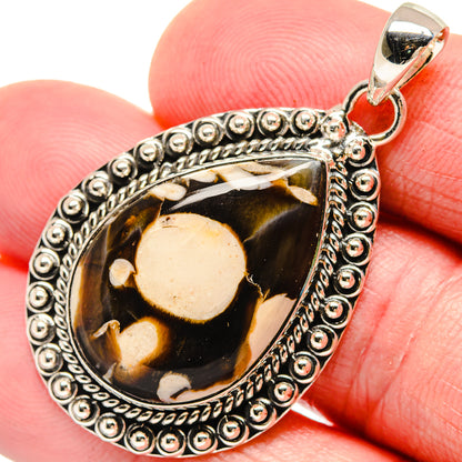 Peanut Wood Jasper Pendants handcrafted by Ana Silver Co - PD18410