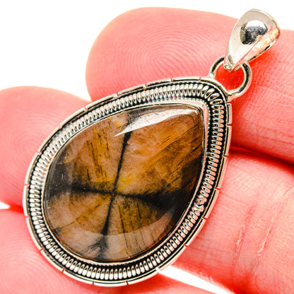 Chiastolite Pendants handcrafted by Ana Silver Co - PD18414