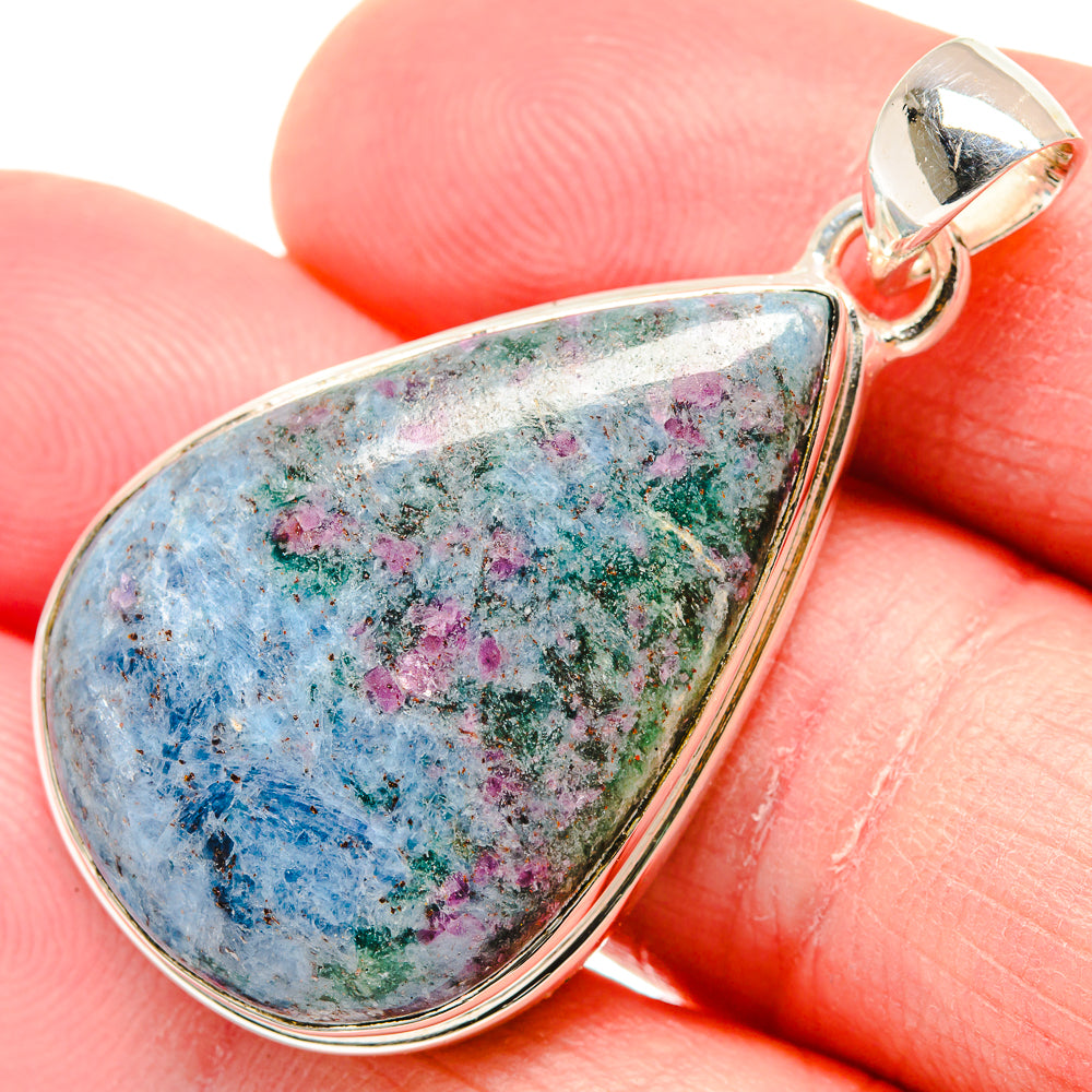 Ruby Fuchsite Pendants handcrafted by Ana Silver Co - PD18420