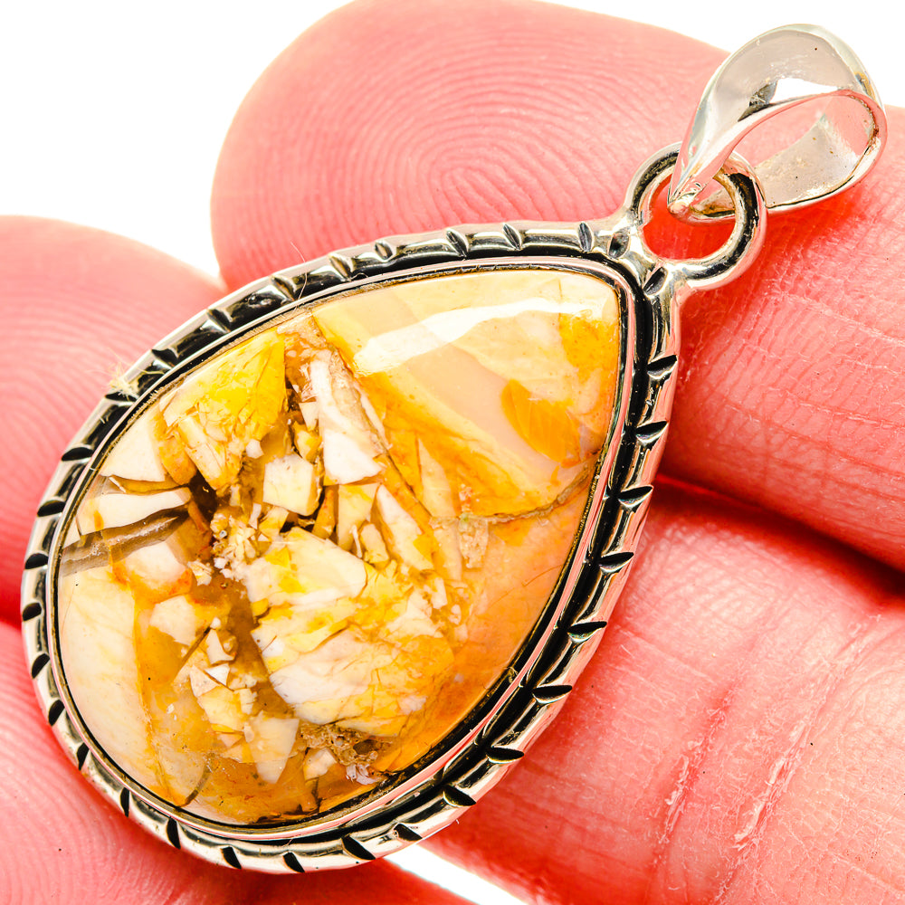 Brecciated Mookaite Pendants handcrafted by Ana Silver Co - PD18423