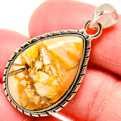 Brecciated Mookaite Pendants handcrafted by Ana Silver Co - PD18423