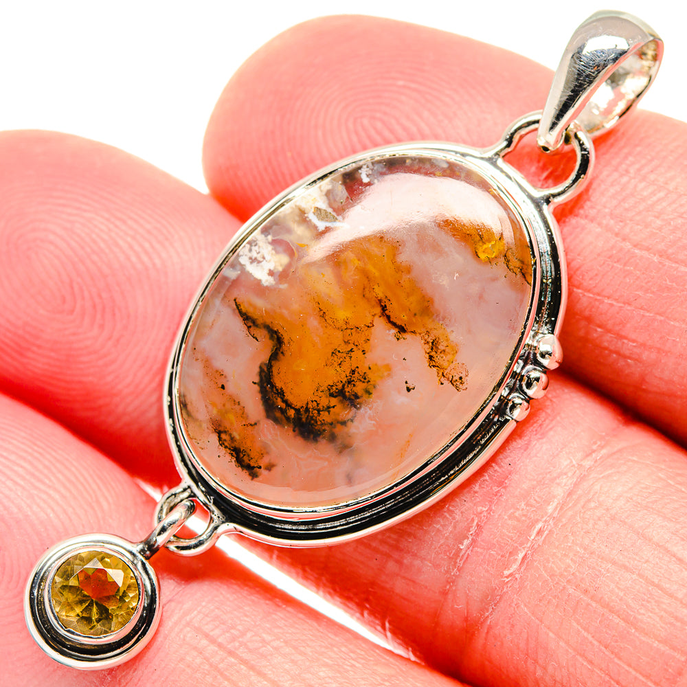 Montana Agate Pendants handcrafted by Ana Silver Co - PD18425