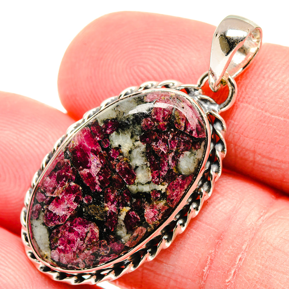 Russian Eudialyte Pendants handcrafted by Ana Silver Co - PD18427