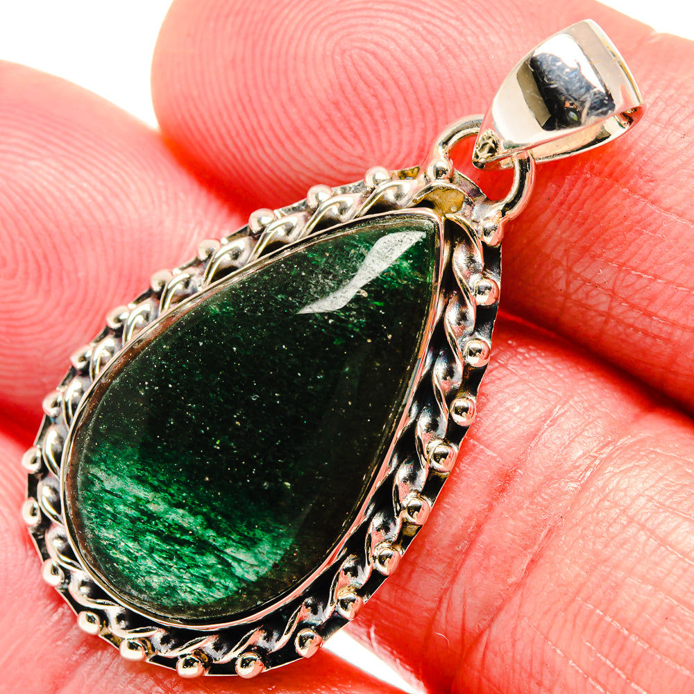 Green Aventurine Pendants handcrafted by Ana Silver Co - PD18440