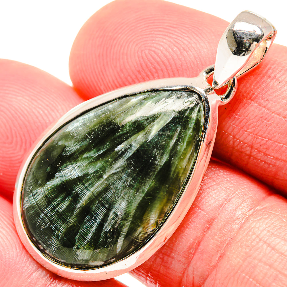 Seraphinite Pendants handcrafted by Ana Silver Co - PD18441
