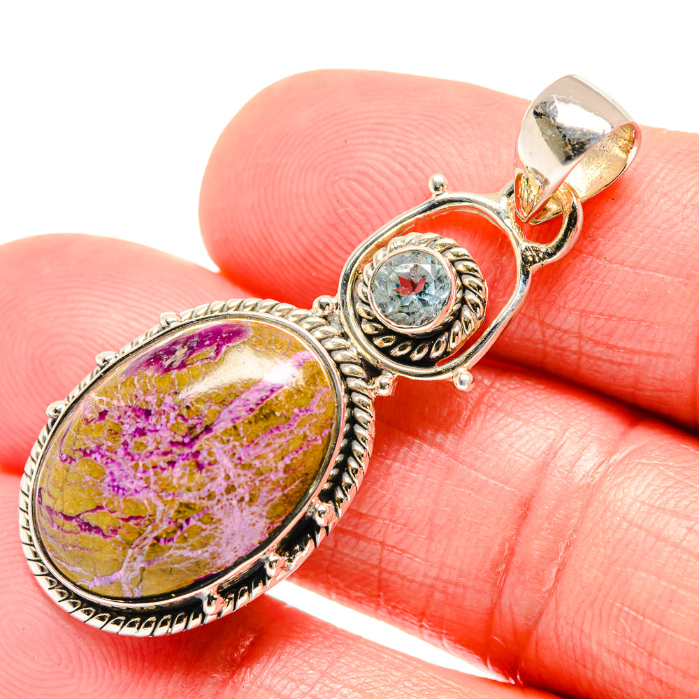 Stichtite Pendants handcrafted by Ana Silver Co - PD18451