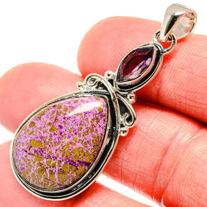Stichtite Pendants handcrafted by Ana Silver Co - PD18452