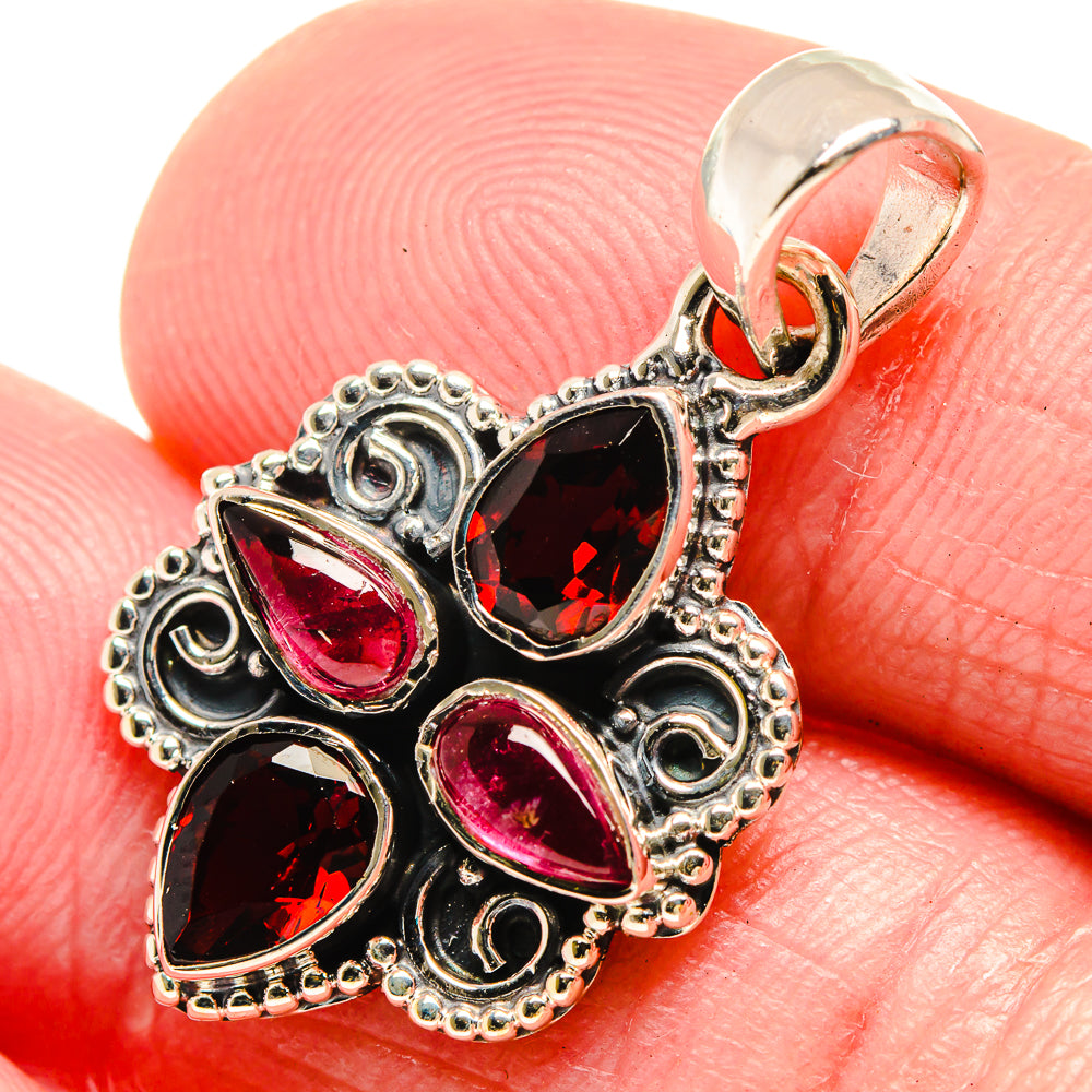 Garnet Pendants handcrafted by Ana Silver Co - PD18455