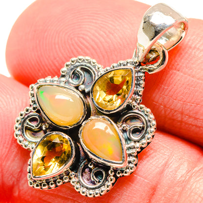 Ethiopian Opal Pendants handcrafted by Ana Silver Co - PD18458