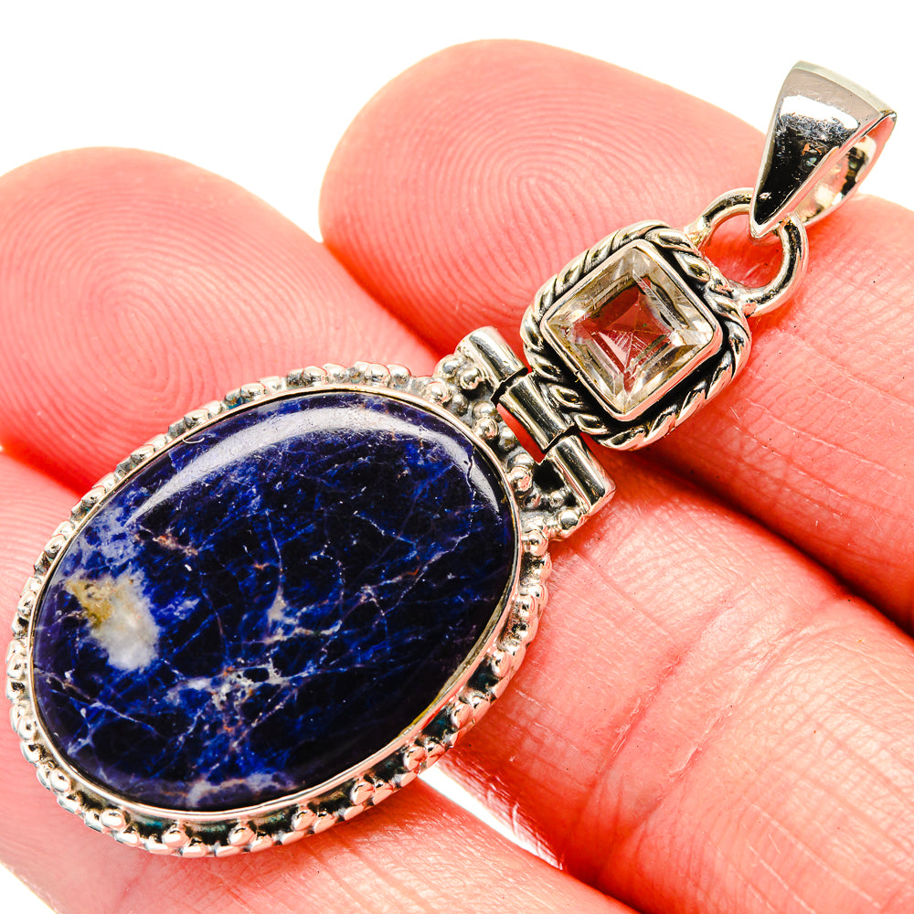 Sodalite Pendants handcrafted by Ana Silver Co - PD18470