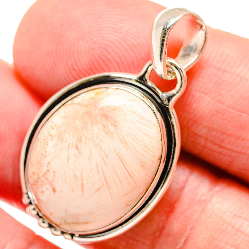 Scolecite Pendants handcrafted by Ana Silver Co - PD18474
