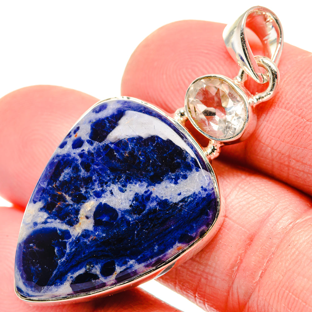 Sodalite Pendants handcrafted by Ana Silver Co - PD18493