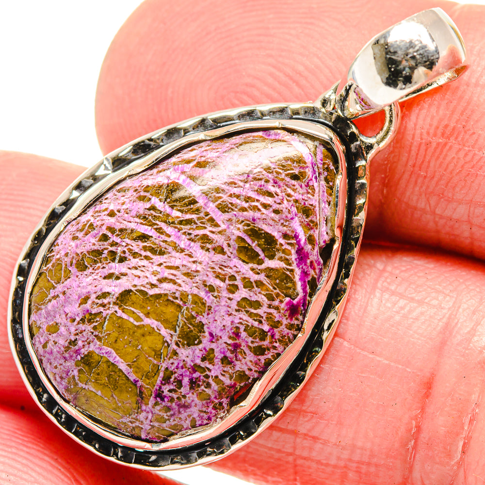 Stichtite Pendants handcrafted by Ana Silver Co - PD18497