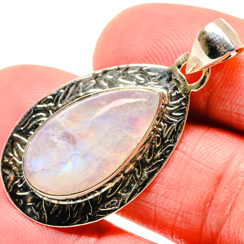 Rainbow Moonstone Pendants handcrafted by Ana Silver Co - PD18500