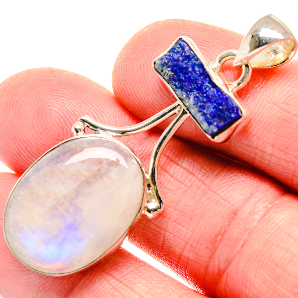 Rainbow Moonstone Pendants handcrafted by Ana Silver Co - PD18501