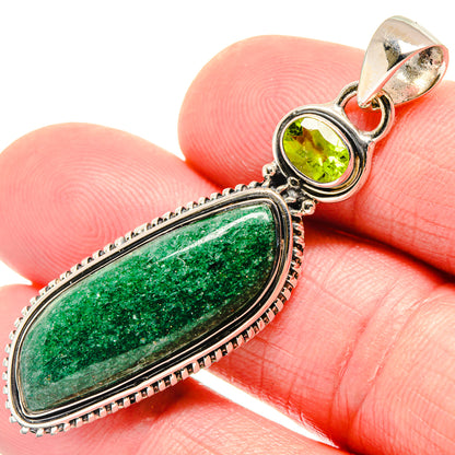 Green Aventurine Pendants handcrafted by Ana Silver Co - PD18502