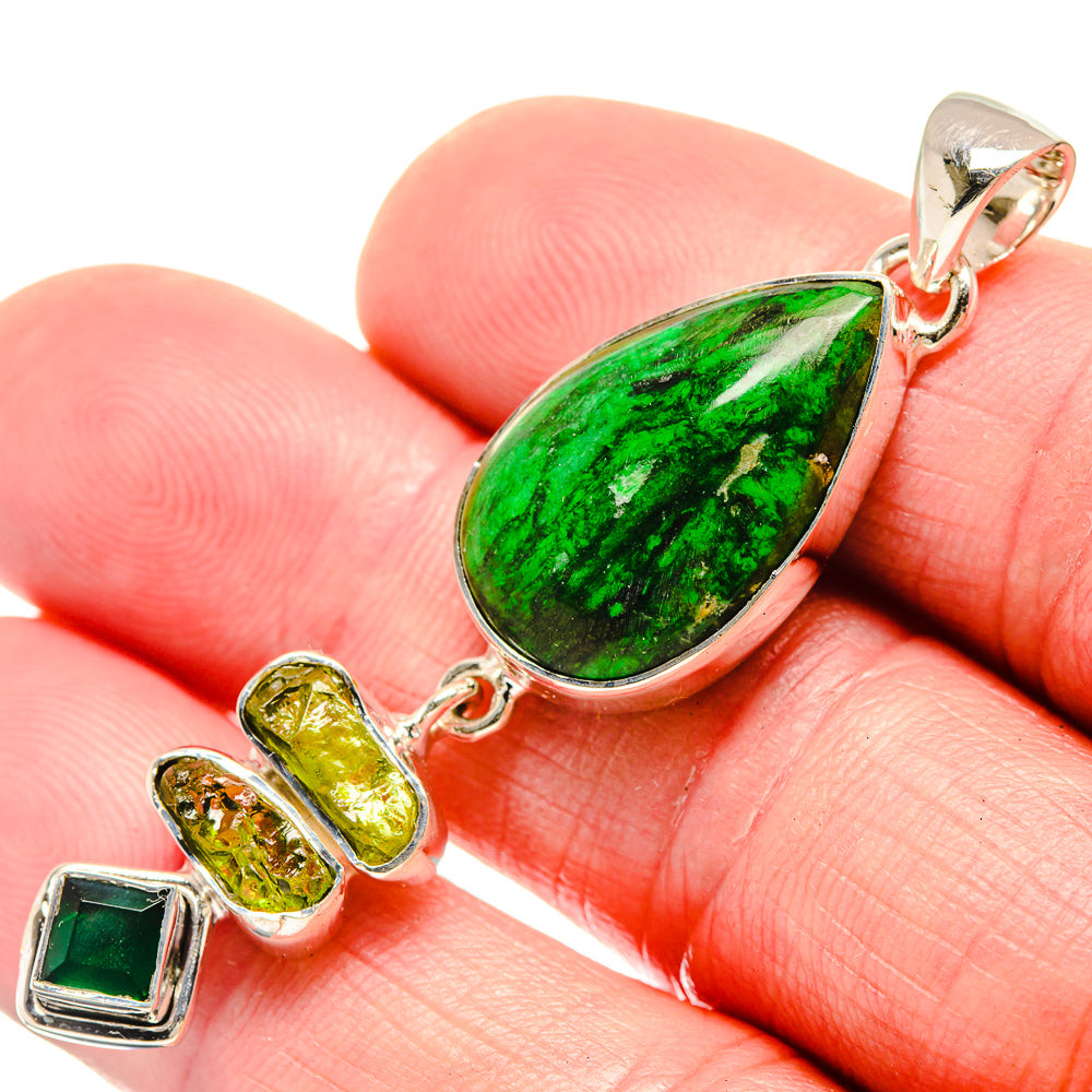 Gaspeite Pendants handcrafted by Ana Silver Co - PD18510