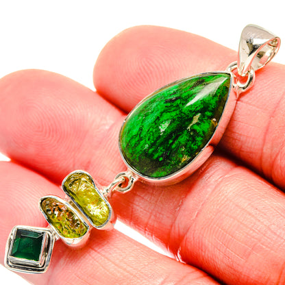 Gaspeite Pendants handcrafted by Ana Silver Co - PD18510