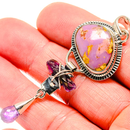 Phosphosiderite Pendants handcrafted by Ana Silver Co - PD18512