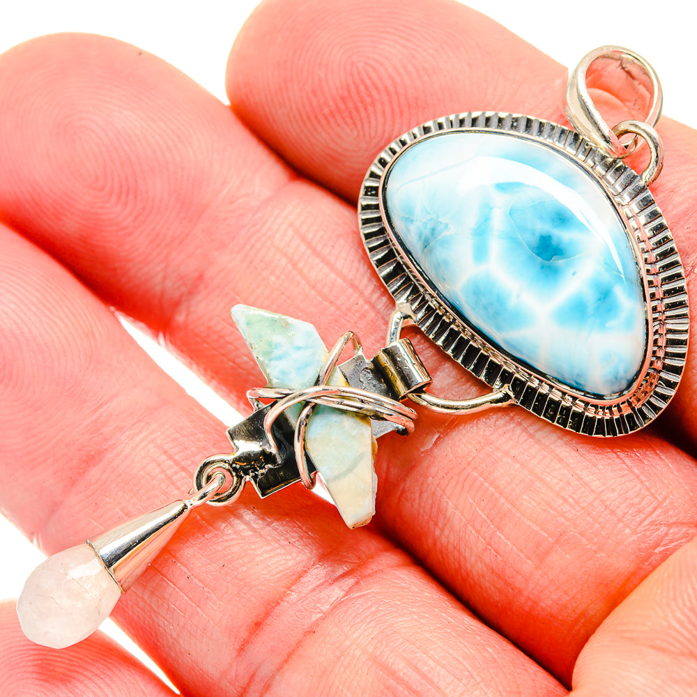 Larimar Pendants handcrafted by Ana Silver Co - PD18518