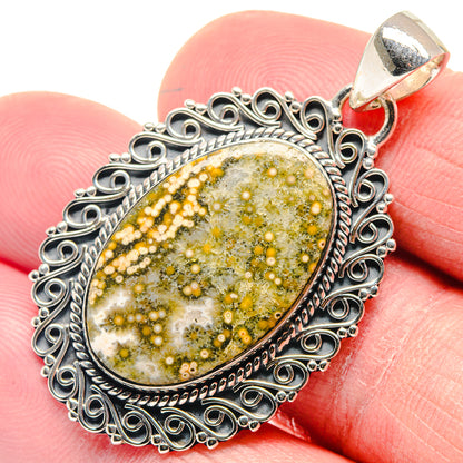 Ocean Jasper Pendants handcrafted by Ana Silver Co - PD18534