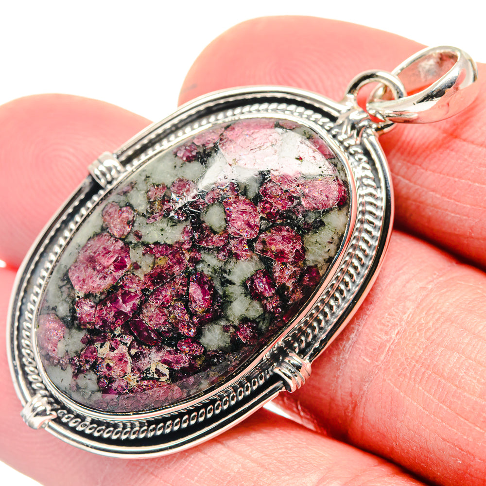 Russian Eudialyte Pendants handcrafted by Ana Silver Co - PD18539