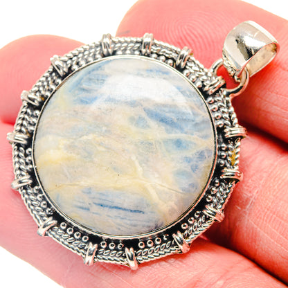 Blue Scheelite Pendants handcrafted by Ana Silver Co - PD18542