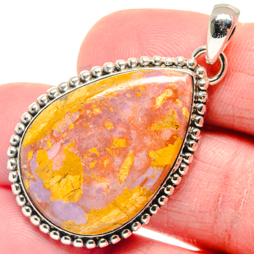 Phosphosiderite Pendants handcrafted by Ana Silver Co - PD18544