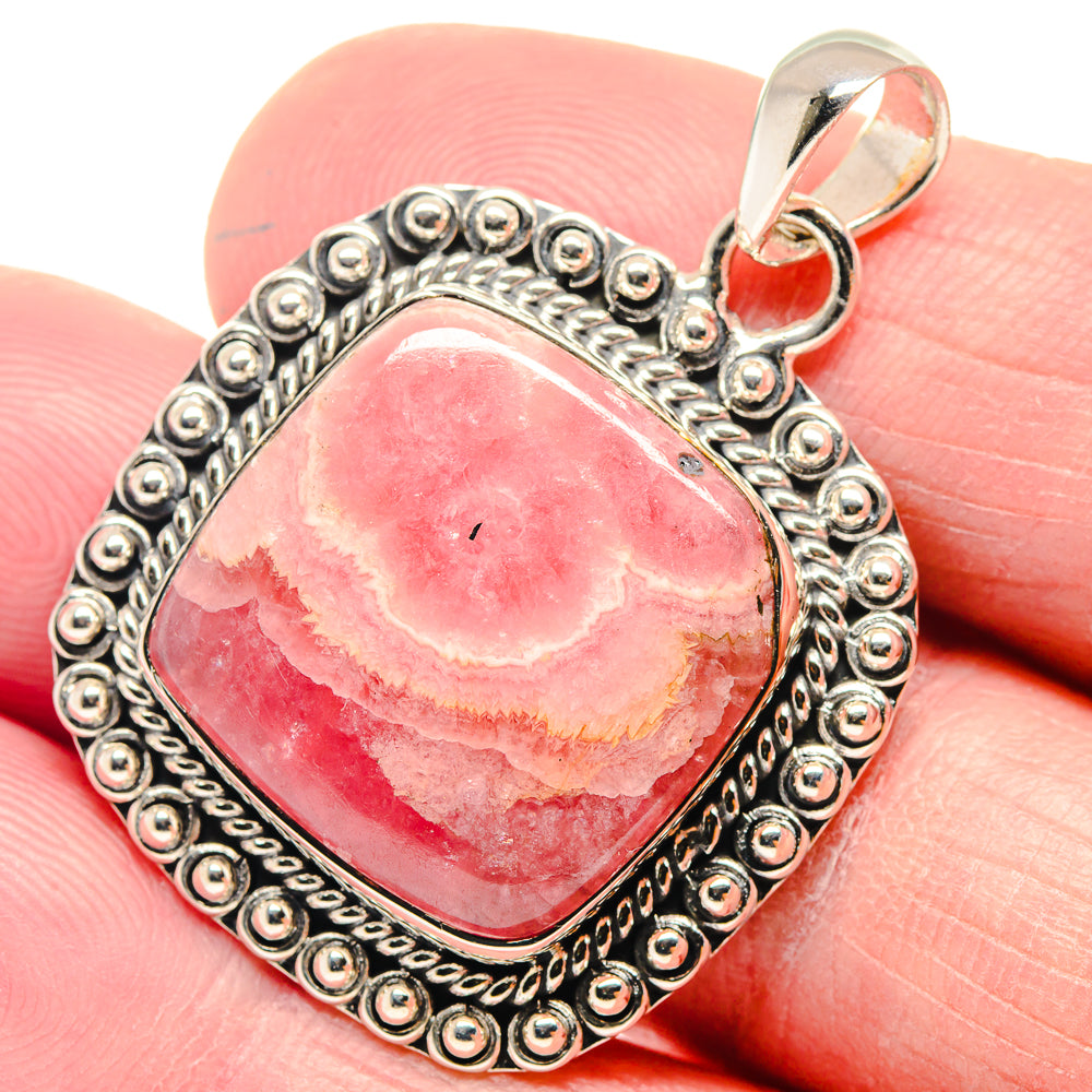 Rhodochrosite Pendants handcrafted by Ana Silver Co - PD18545