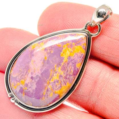 Phosphosiderite Pendants handcrafted by Ana Silver Co - PD18548