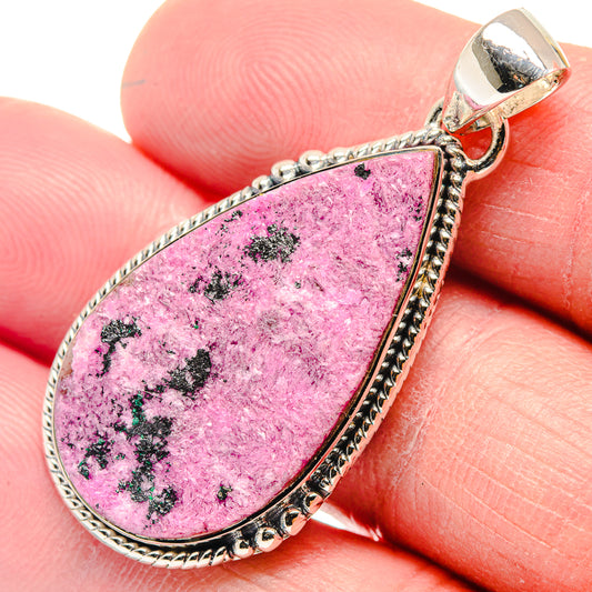 Cobalto Calcite Druzy Pendants handcrafted by Ana Silver Co - PD18555
