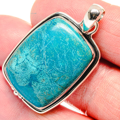 Chrysocolla Pendants handcrafted by Ana Silver Co - PD18562
