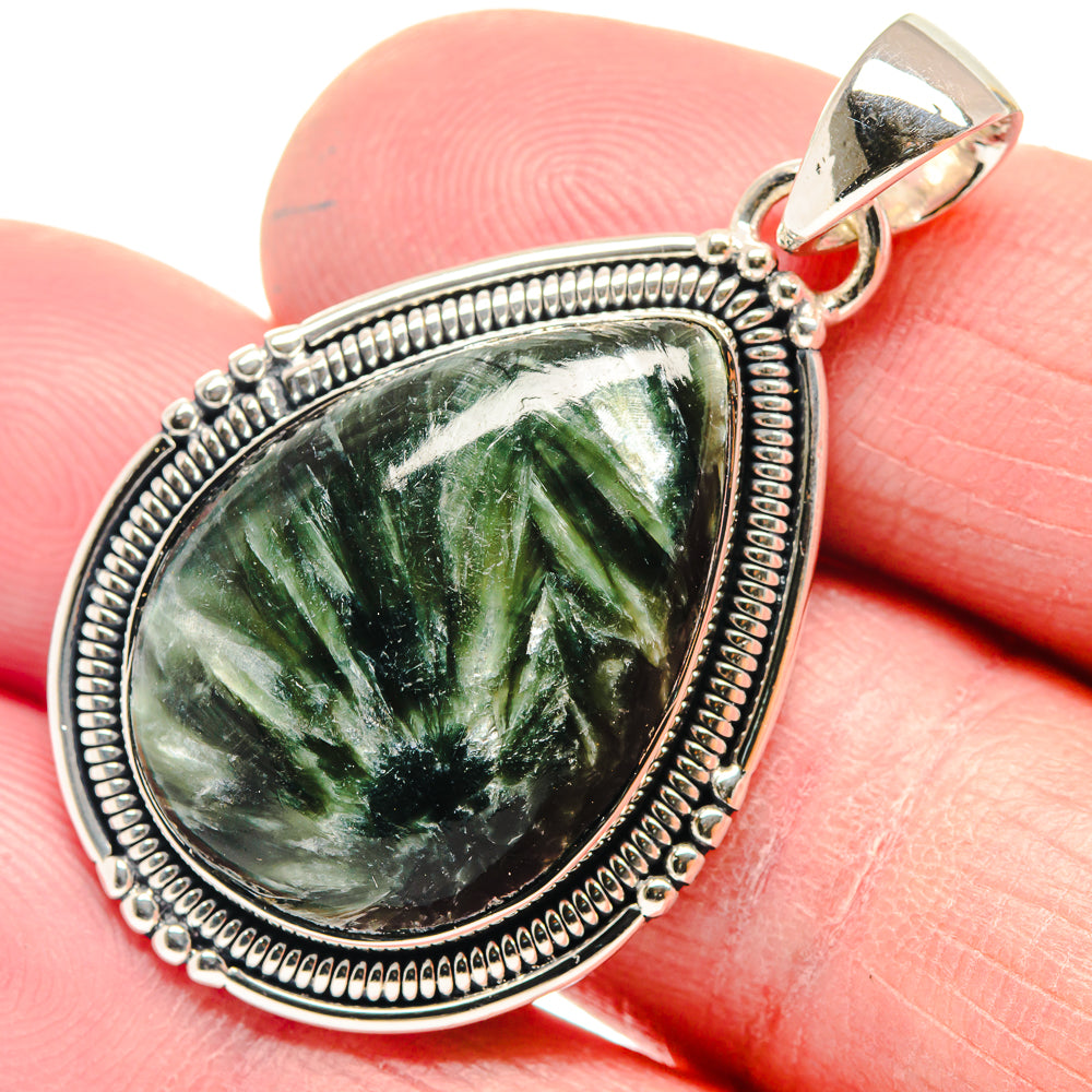Seraphinite Pendants handcrafted by Ana Silver Co - PD18573