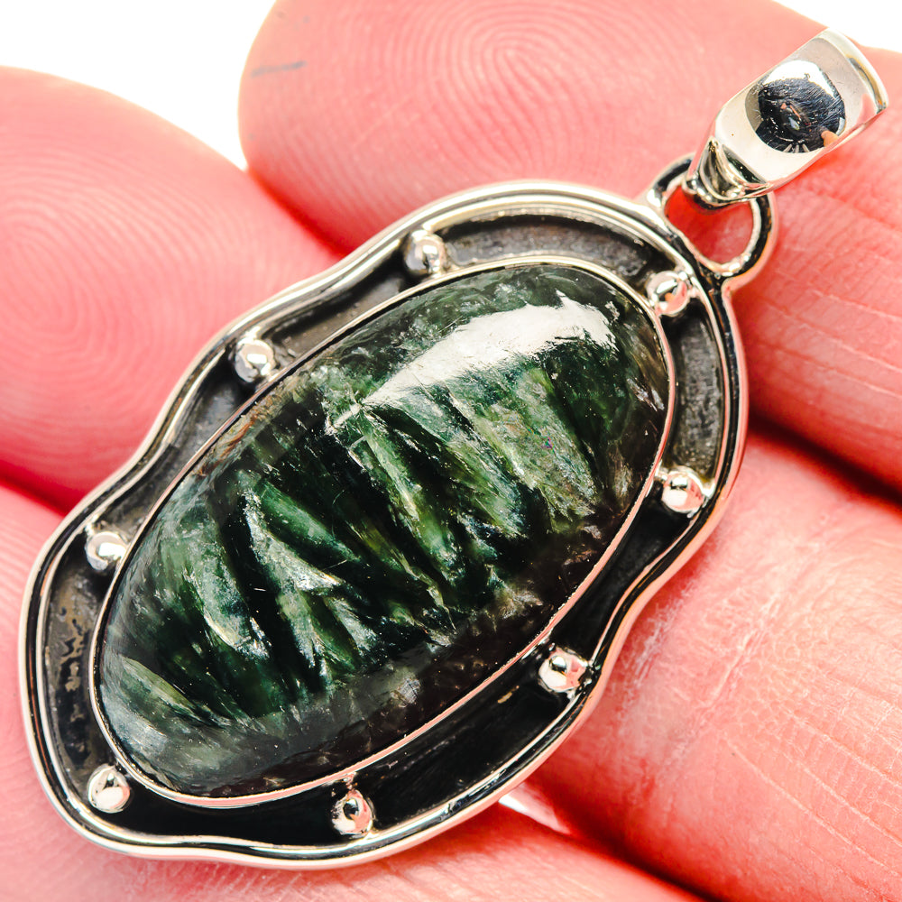 Seraphinite Pendants handcrafted by Ana Silver Co - PD18574