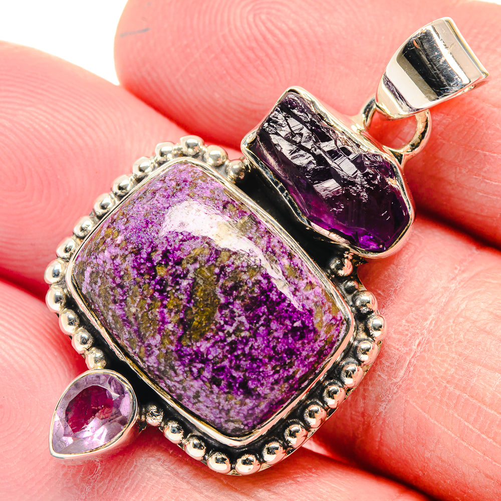 Stichtite Pendants handcrafted by Ana Silver Co - PD18575